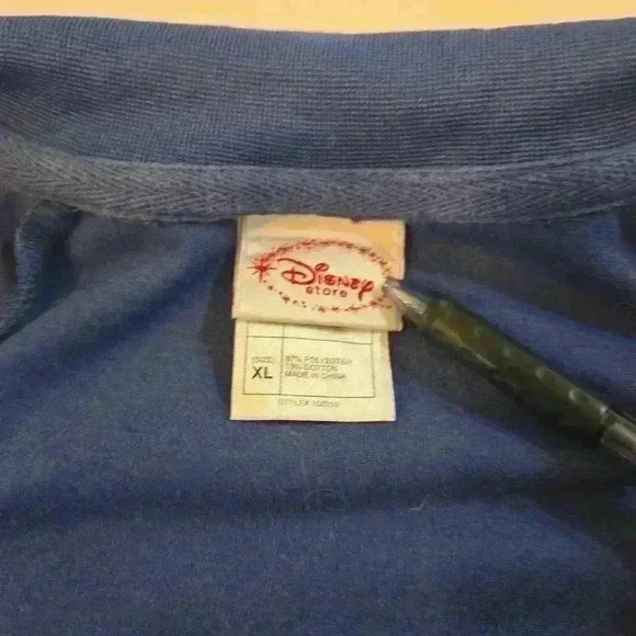 Disney Store Mickey Mouse Womens Full Zip Striped Track Jacket Blue Size XL - Picture 8 of 10